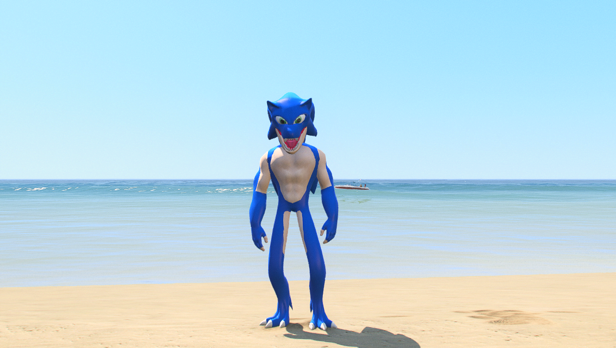 GTA 5 Mods T-Rex Sonic