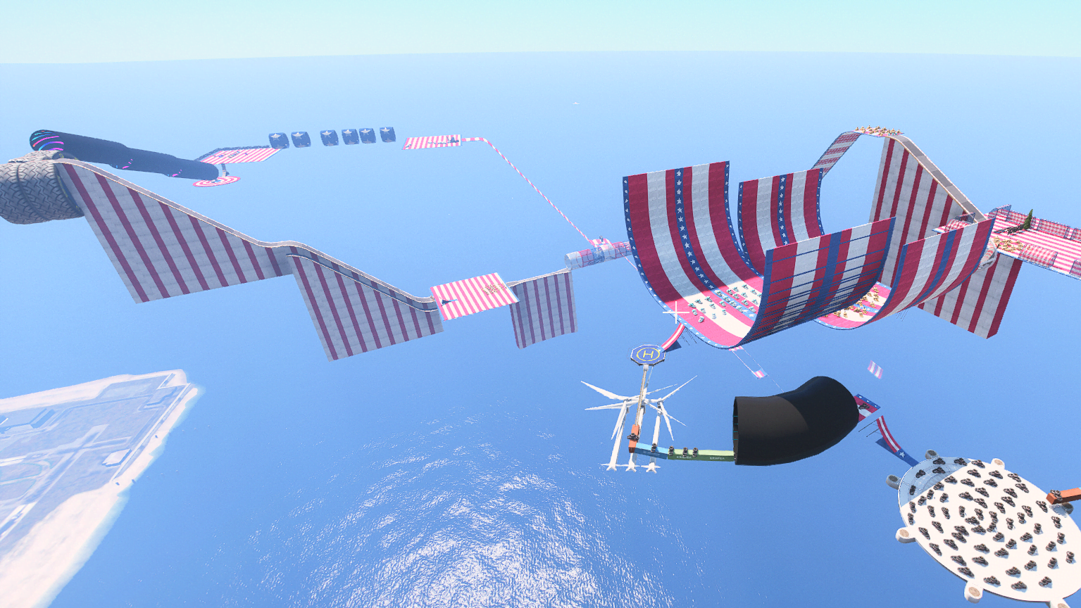 GTA 5 Mods Parkour Stunts Ramp Map Addonprop