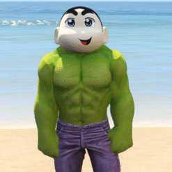 GTA 5 Mods Hulk Shinchan Addon Ped