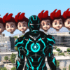 GTA 5 Mods 10 Head Kicko Neon Ironman Addon Ped