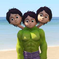 GTA 5 Mods 3 Head Shiva Hulk Addon Ped