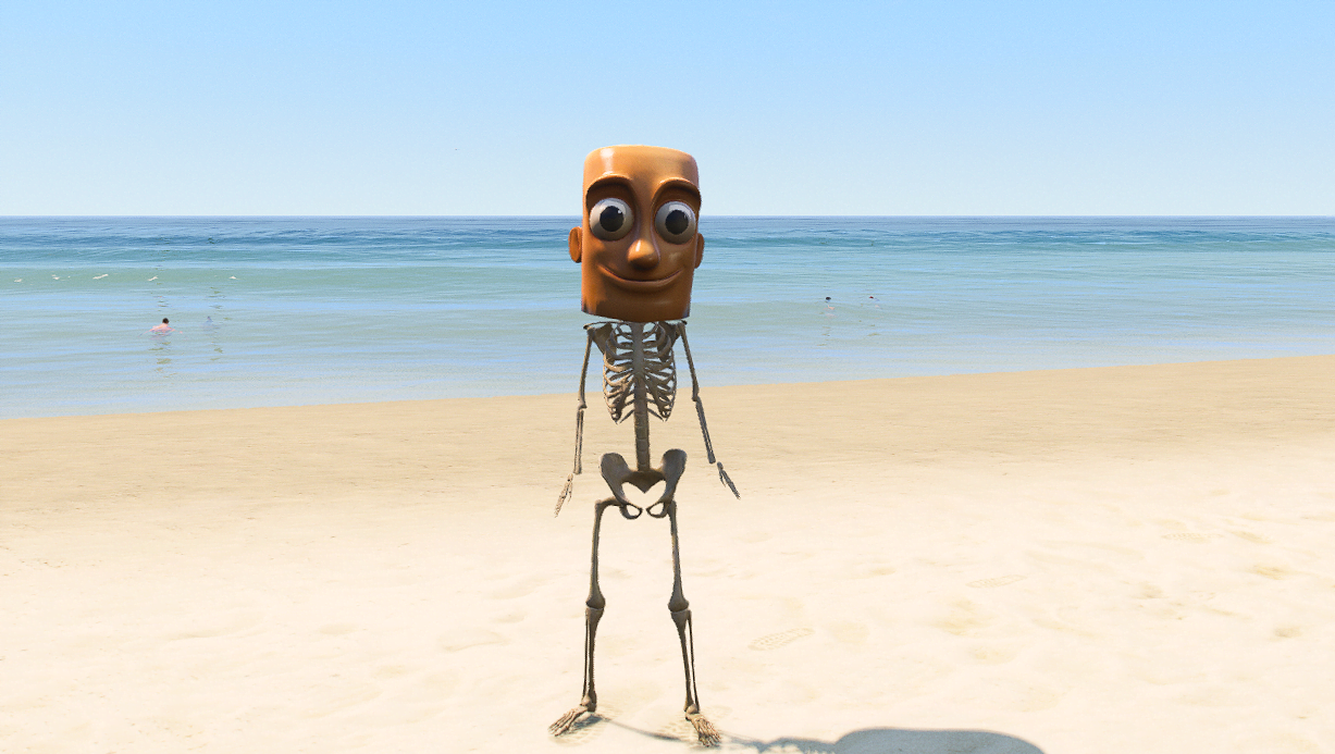 GTA 5 Mods Skeleton Tung Tung Sahur Italian Brainrot