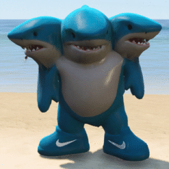 GTA 5 Mods 3 Head Tralalero Tralala Italian Brainrot