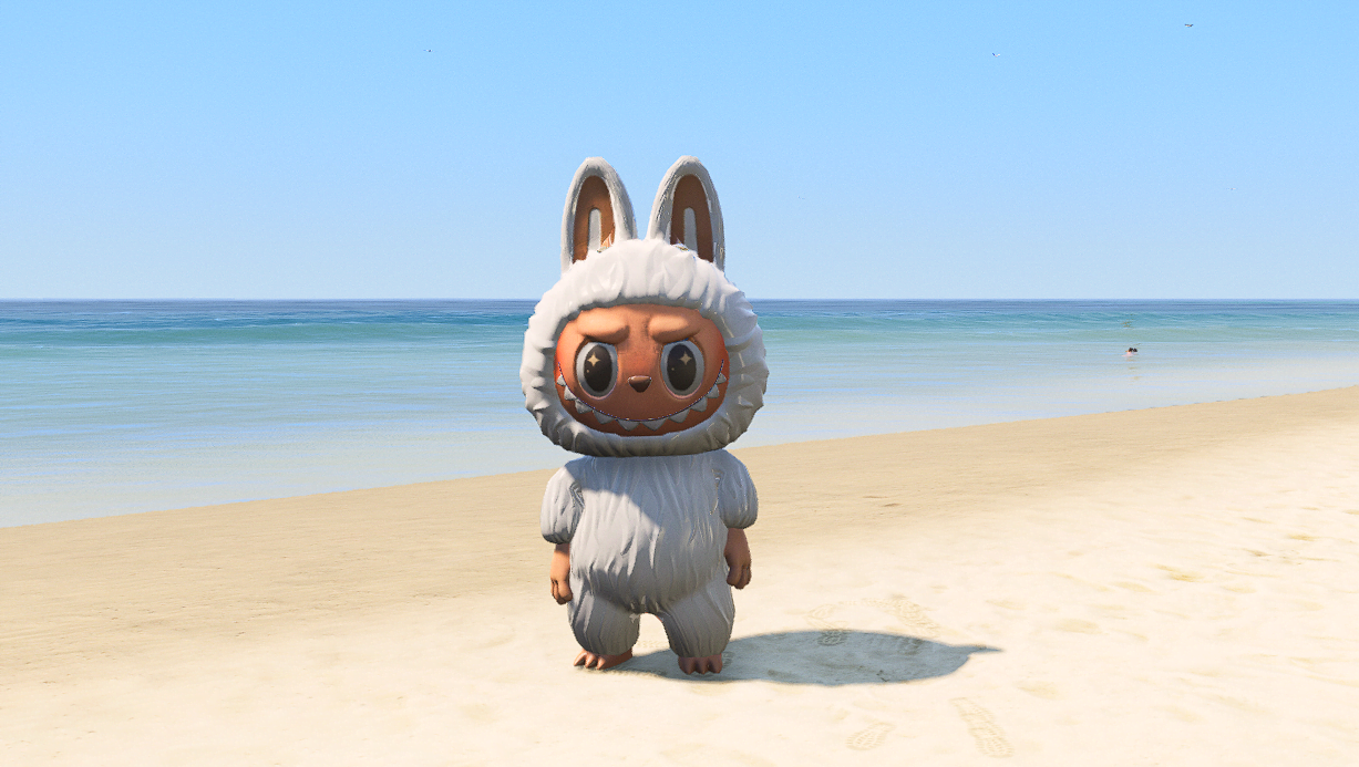 GTA 5 Mods White Labubu