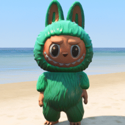 GTA 5 Mods Green Labubu