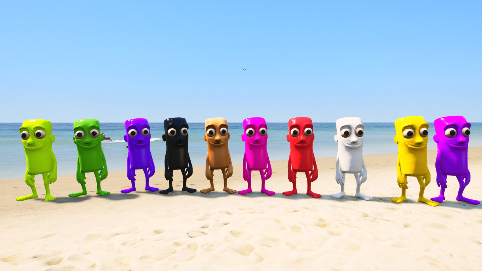 GTA 5 Mods Colourful Tung Tung Sahur Italian Brainrot