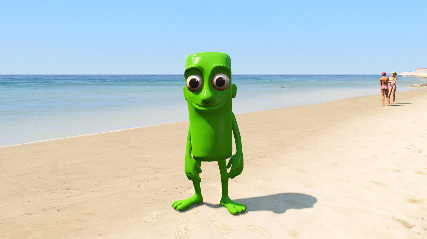 GTA 5 Mods Green Tung Tung Sahur Italian Brainrot