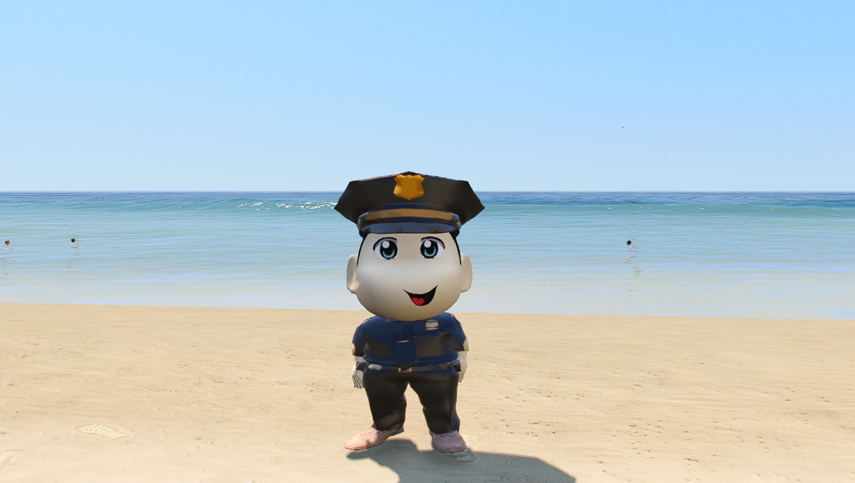 GTA 5 Mods Police Shinchan Addon Ped