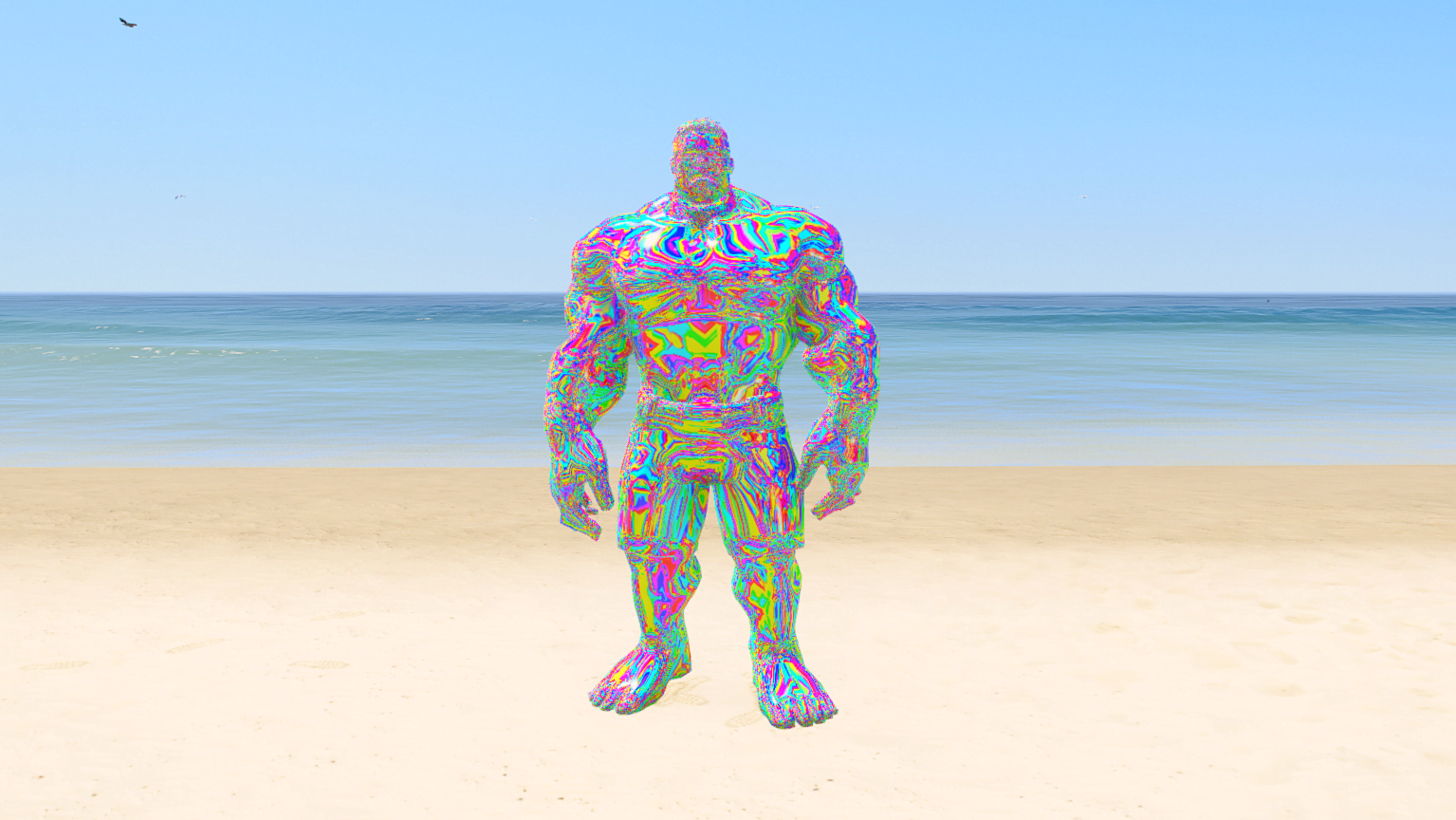 GTA 5 Mods Rainbow Hulk Addon+FiveM