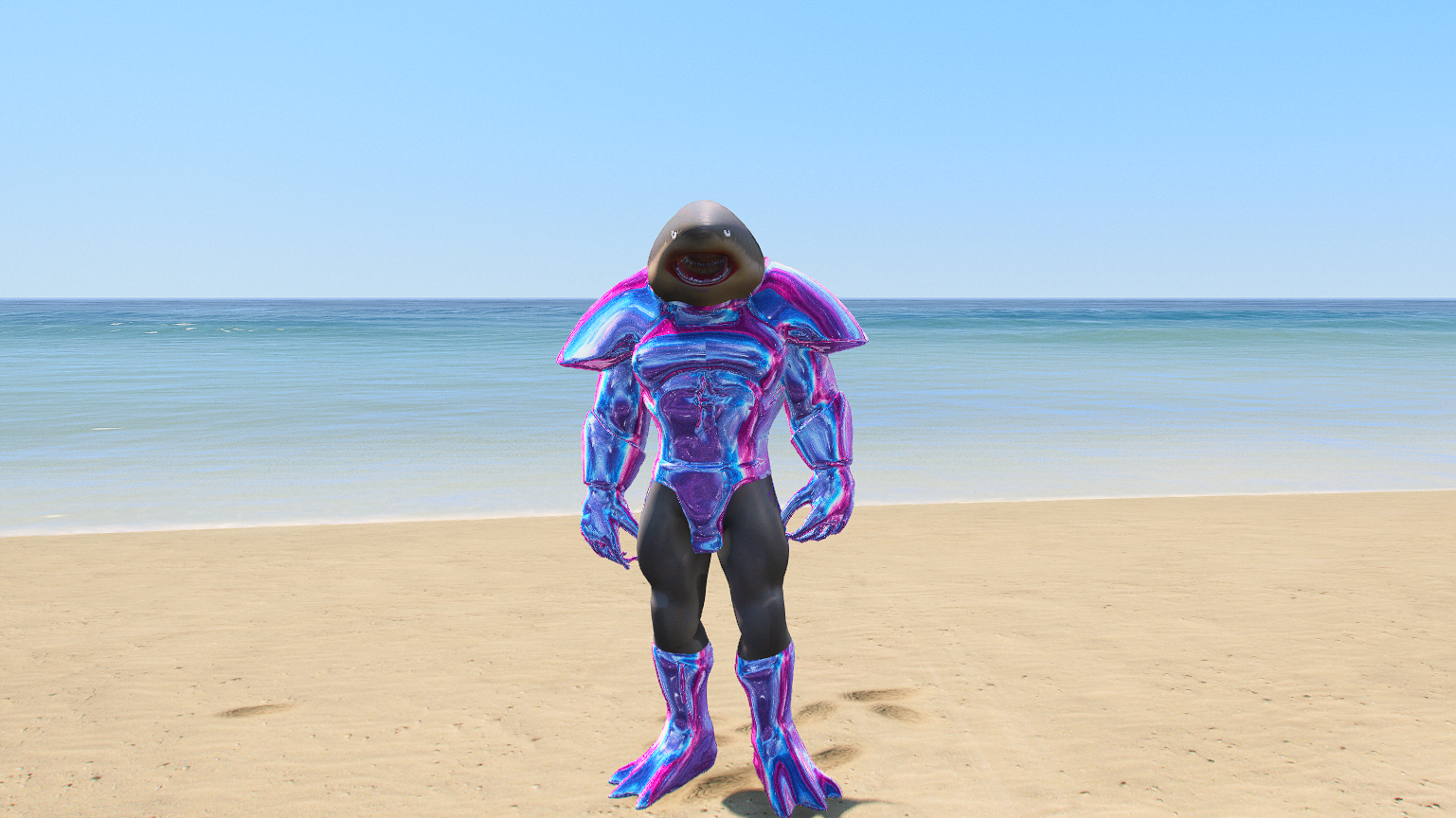 GTA 5 Mods Galaxy Megalodon Shark Addon+FiveM