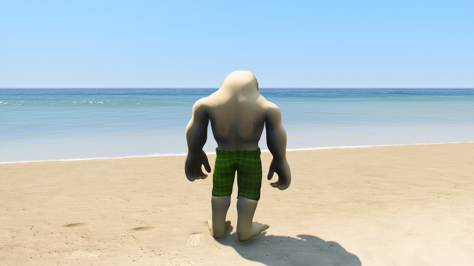 GTA 5 Mods Human Megalodon Shark Addon+FiveM